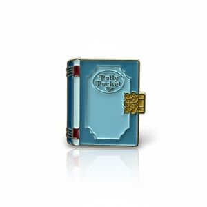 Polly Pocket Light Blue Book Enamel Pin